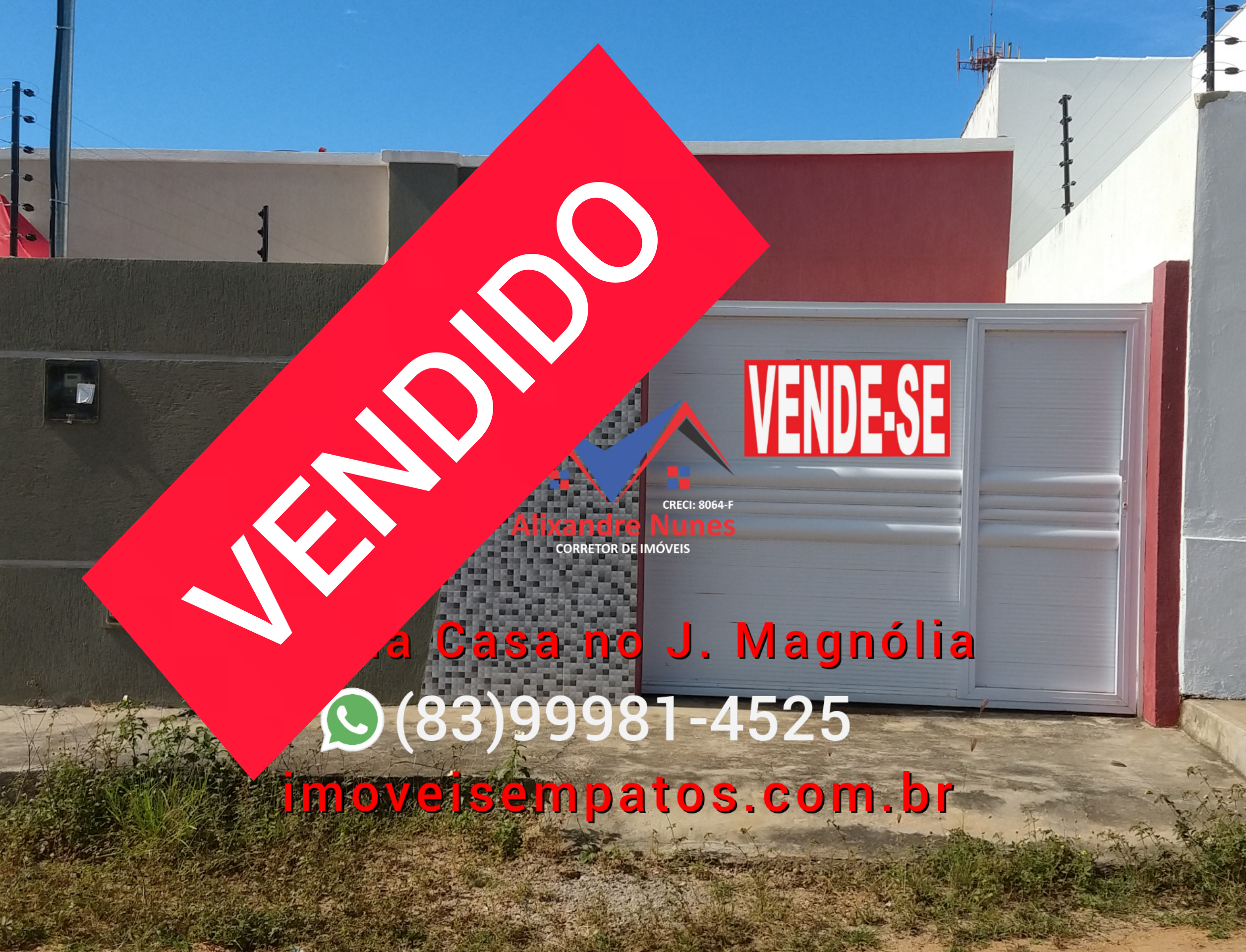 IMÓVEL VENDIDO. CASA NO J. MAGNÓLIA